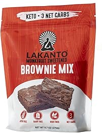 Lakanto Sugar-Free Brownie Mix | 3 net carbs | (Gluten-Free, 16 Servings)