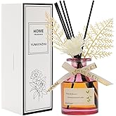 Rose Reed Diffuser, 130ml Oil-Based Long Lasting Home Fragrance with Natural Reed Sticks, Rose Scent for Bedroom Living Room Office Home