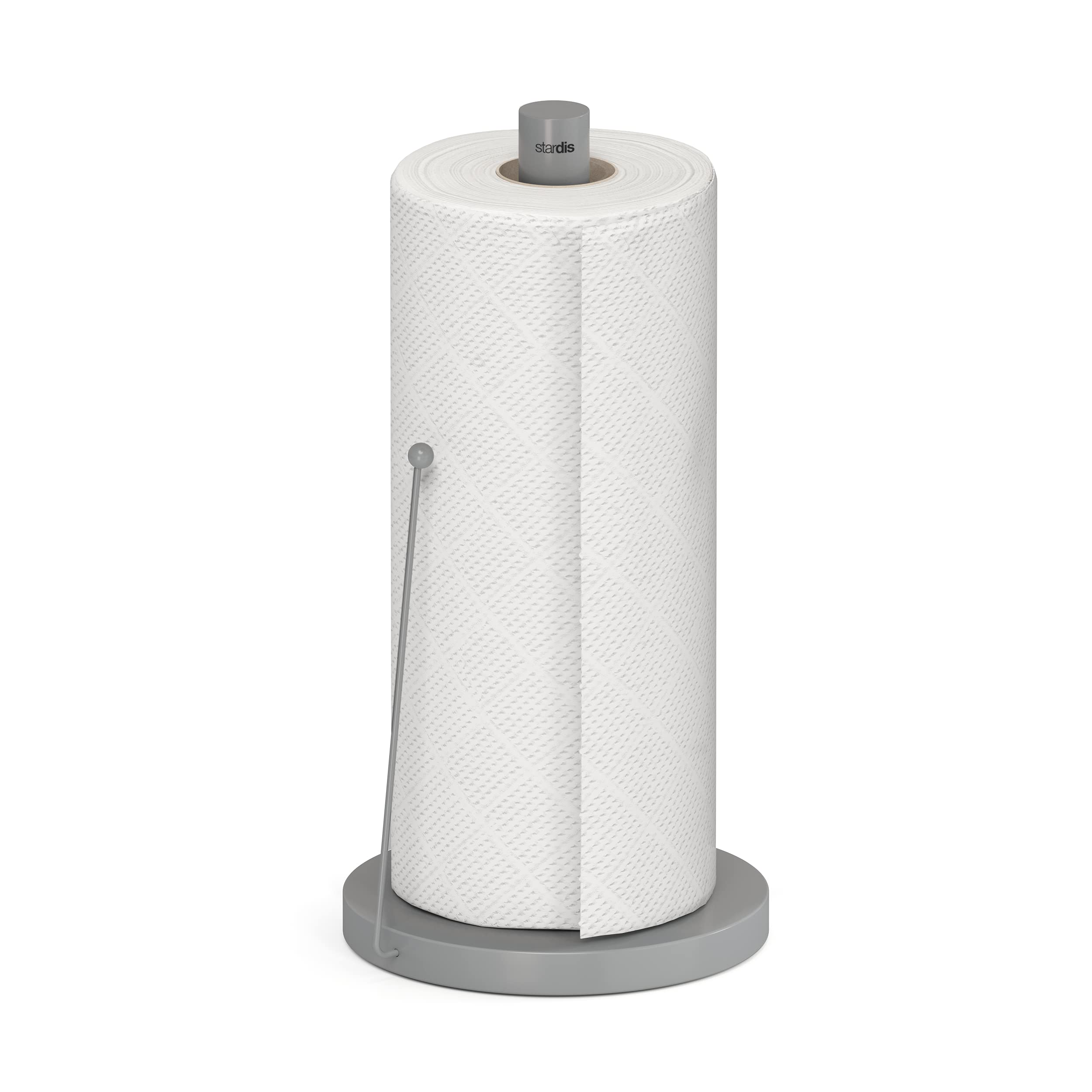 stardis Simply Kitchen Roll Holder Stainless Steel Matt Brushed Roll Holder Stable and Durable Paper Roll Holder (Grey)