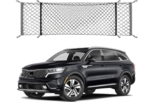 OMOCYRA Trunk Cargo Net Compatible with KIA Sorento New 2025 2024 2023 2022 2021 LX S EX SX PHEV Envelope Style Car Rear Nylon Mesh Tailgate Netting