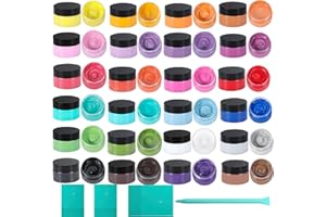 BOOLOOEN 24 Chalk Paste Paint, Ink for Stencils, Art Paste for Drawing on Wooden Boards and T-Shirts