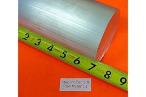 STONER METALS 4-1/2" Aluminum 6061 Round Rod 7" Long T6511 4.5" Diameter Solid Lathe Bar Stock