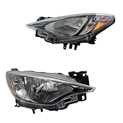 TRQ 2 Piece Headlight Assembly Set Driver