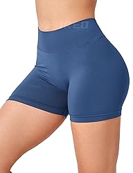 YEOREO Workout Scrunch Shorts Women 3.6" V Back Gym