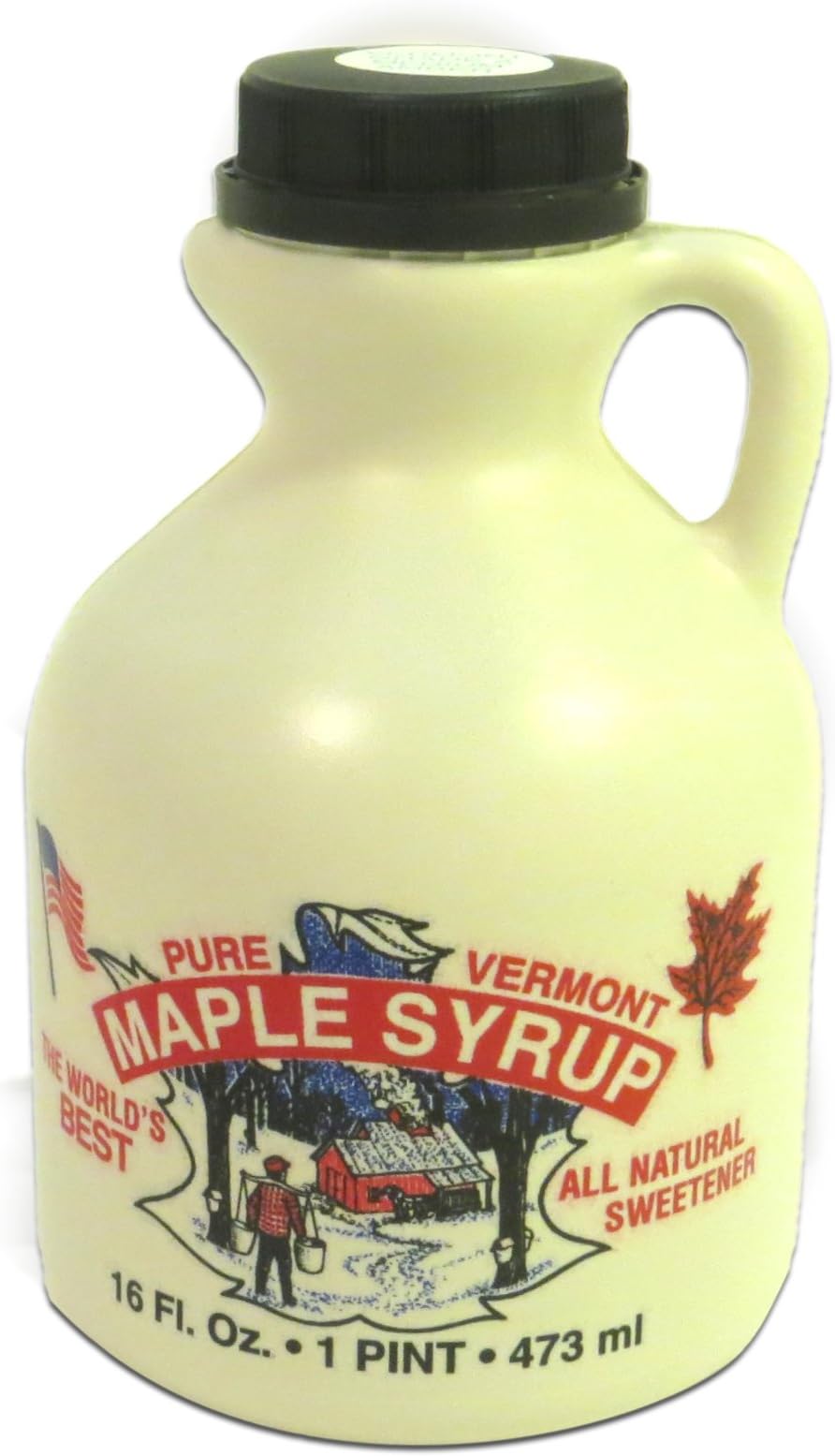 100% Pure Vermont Maple Syrup - Pint (16oz.) Grade B/now know as "Grade A Dark Robust Taste"