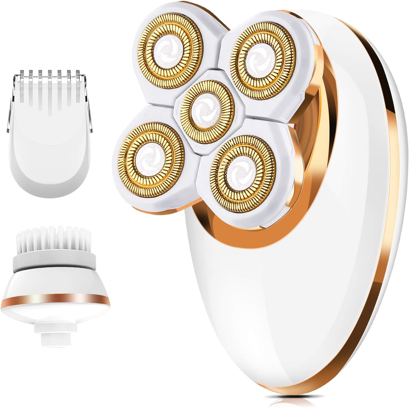 Electric Shaver for Women Leg Shaver Hair Remover Painless Lady Razor Waterproof Bikini Trimmer Rechargeable 3-in-1 Lady Foil Shaver for Arm Underarms Bikini Line