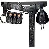Renaissance Waist Belt Costume Accessories Belt Pouch Purse Potion Bottle Set Medieval Festival Halloween Ren Faire
