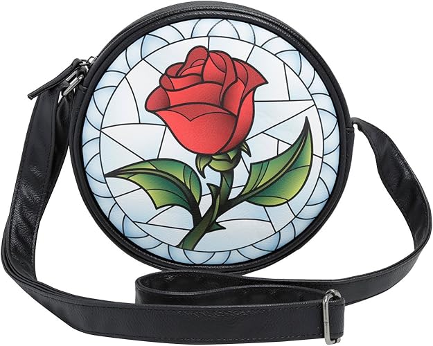 beauty and the beast rose purse