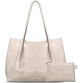 Large Tote Bag for Women Work Vegan Leather 16L Ladies Handbags Womens Big Purses Shoulder for Travel