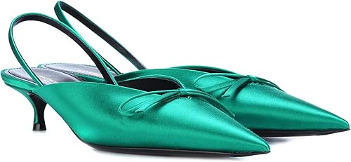 balenciaga green heels