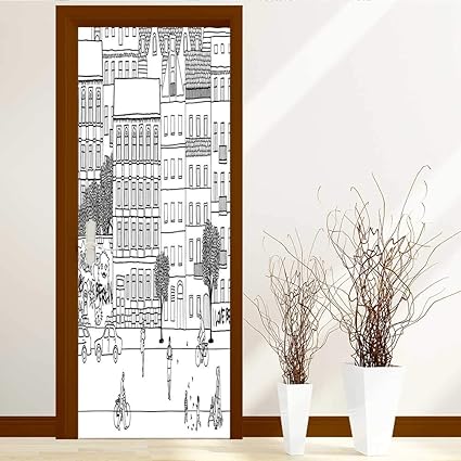 Amazon Com Door Decals For Home Room Decoration People