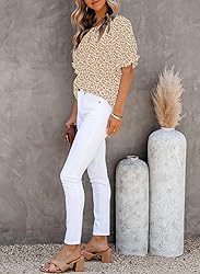 Dokotoo Women's 2025 Summer Blouses Boho Floral