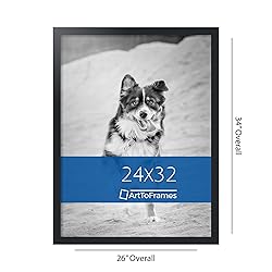 ArtToFrames 24x32 Inch Black Picture Frame, This