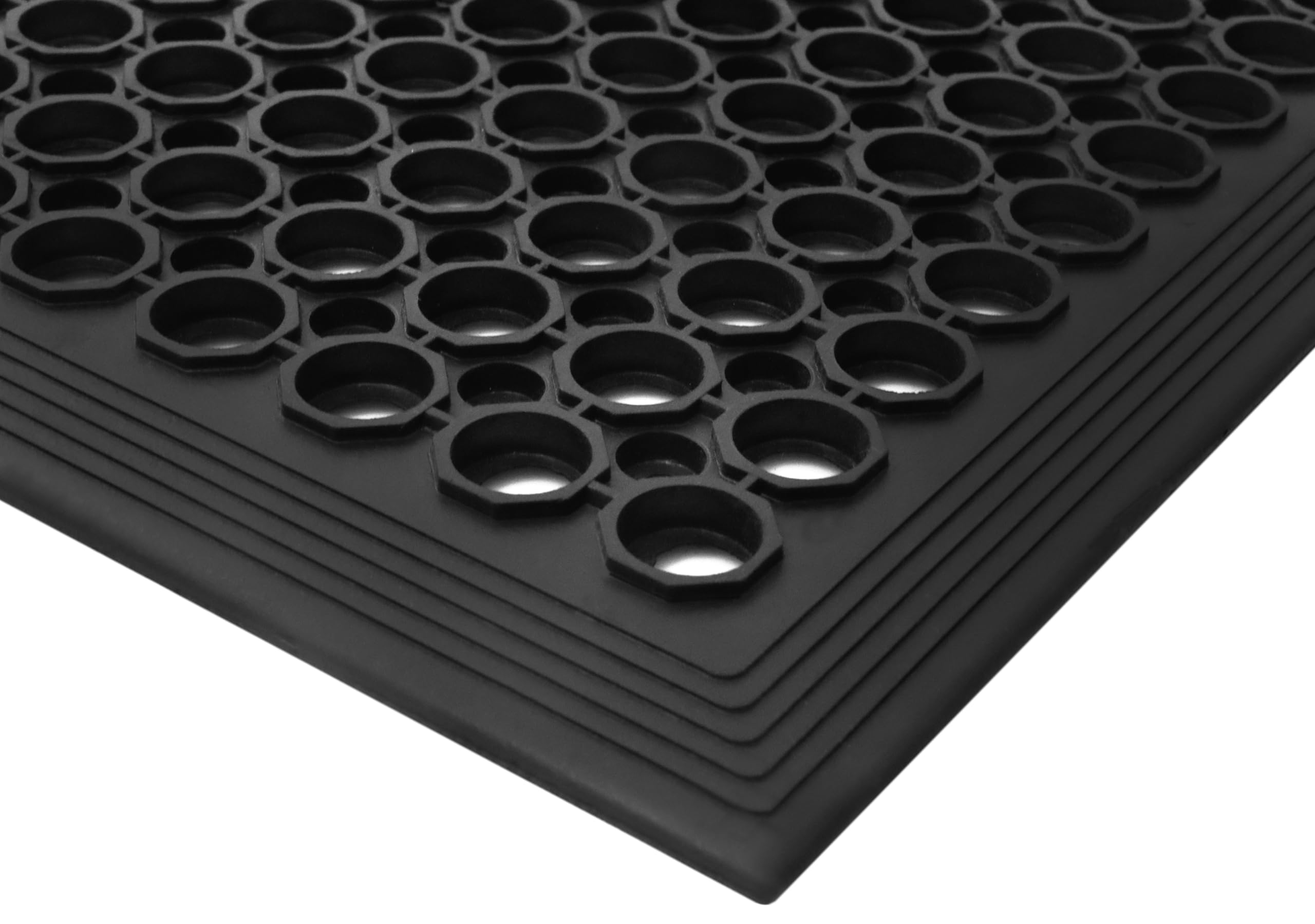 IRONGATE Rubber Doormat - Set of 2 Anti Fatigue Rubber Floor Mat - Non Slip Indoor Outdoor Commercial Kitchen Mat - Ramp Pool Restaurant Garage Floor Mat - Anti Slip Bar Drainage Mat - 36 x 60 inches - Image 8