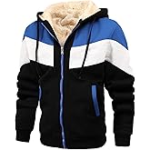 TMYAH Thermal Jackets for Men Winter Warm Heavyweight Fleece Jacket Wool Warm Thick Coats Outerwear