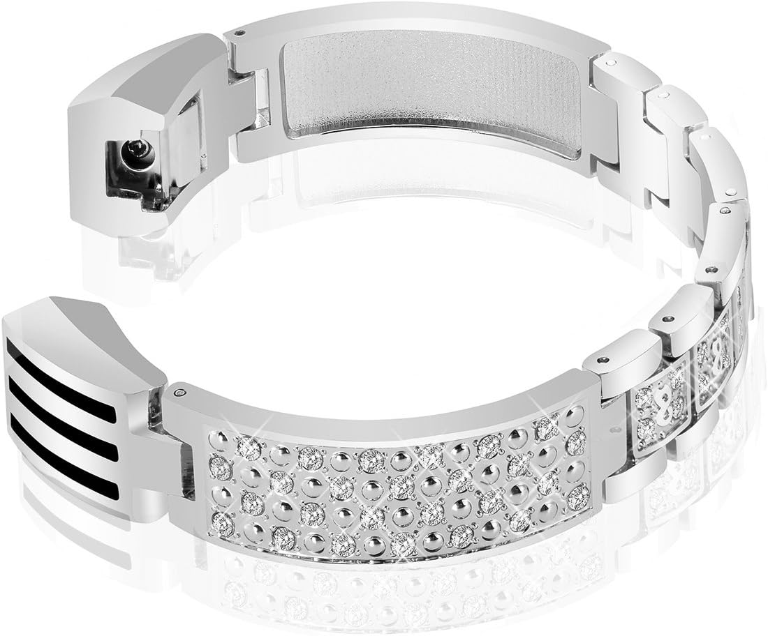 Famobest for Fitbit Alta HR Bands Fitbit Alta Bands for Women Men, Stainless Steel Alta Fit bit Bands Alta Fitbit Bands Fitbit Alta Replacement Bands Wristbands Small Large