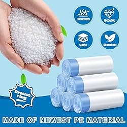 T.FORING 10-13 Gallon Trash Bags Drawstring 1.2 Mil