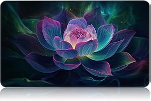 CAPAUNVDA for MTG Game Playmat, for Magic TCG Rubber Play mat,Tabletop Card Playmats with Smooth Surface,Trading Card Inked Game Mat,Battle Game,Glowing Lotu