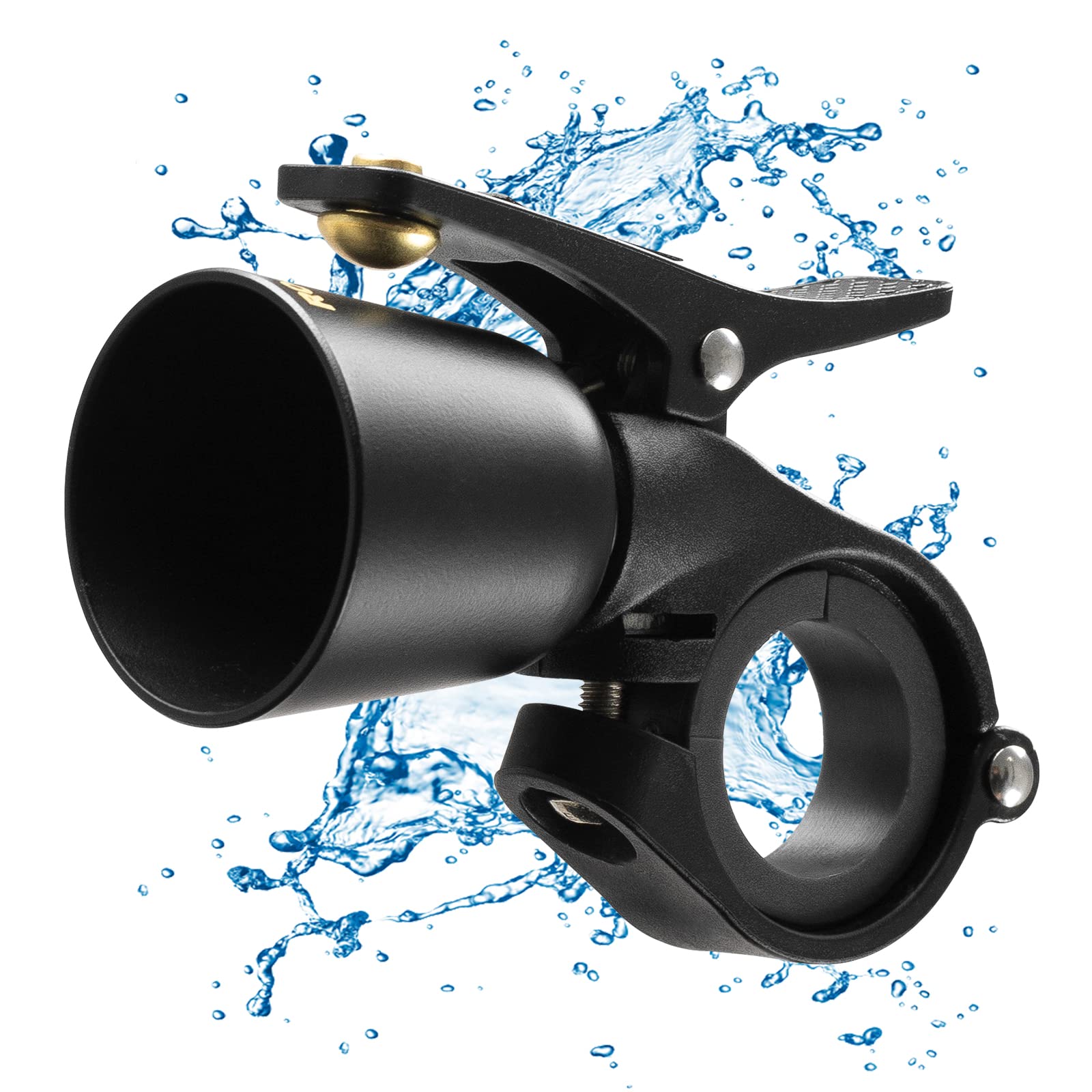 ROCKBROS Bike Bell, Loud Retro Bicycle Universal Copper Alloy Horn 120dB Water Resistant Cycling Bell for MTB Road Kids Bike — image 1