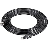 Amazon Basics RJ45 Cat 7 High-Speed Gigabit Ethernet Patch Internet Cable, 10Gbps, 600MHz - Black, 10-Foot