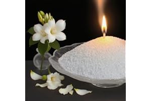 Aufien Candle Sand with Wicks,21.4 Oz Pearled Candle, DIY Bead Powder Sand Wax Making kit Refillable Non Toxic for Handmade, Wedding and Halloween Christmas Decorations White Orange Blossom Scented