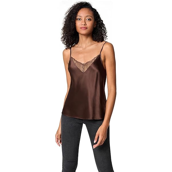 Allegra K Women's Velvet Camisole Lace Velour Party Club Spaghetti