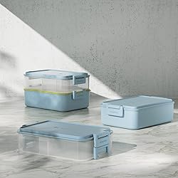 linoroso Stackable Bento Box Adult Lunch Box | Meet