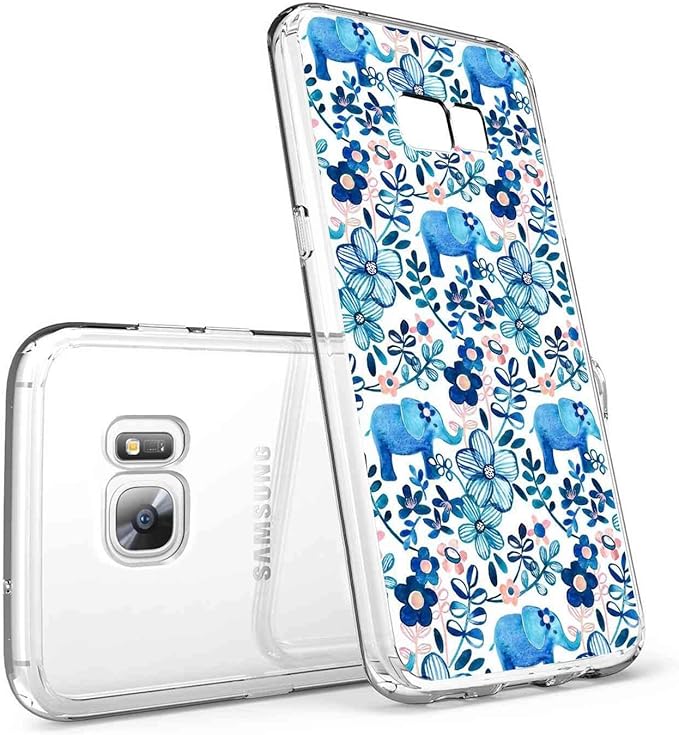 Cell Phone case Compatible with Samsung Galaxy S7 Edge 5.5Inch Beautiful Elephant