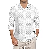 KYKU Mens Long Sleeve Shirt: Fashion Button Down Casual Shirts for Men with Pocket
