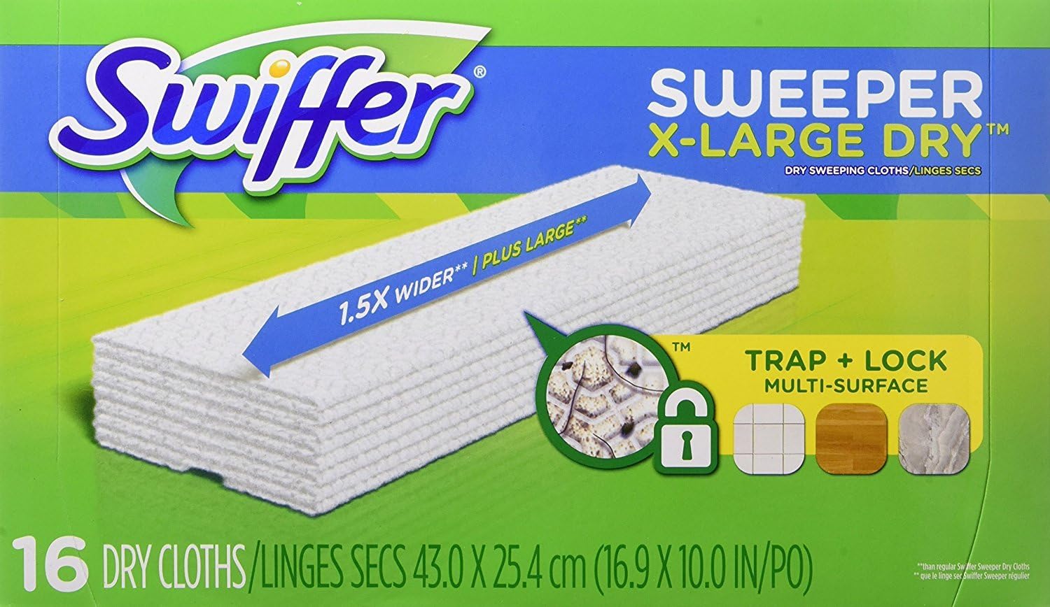 Swiffer Sweeper X-Large Dry Sweeping Cloths Refill - 16 ct - 2 pk: Health & Personal Care