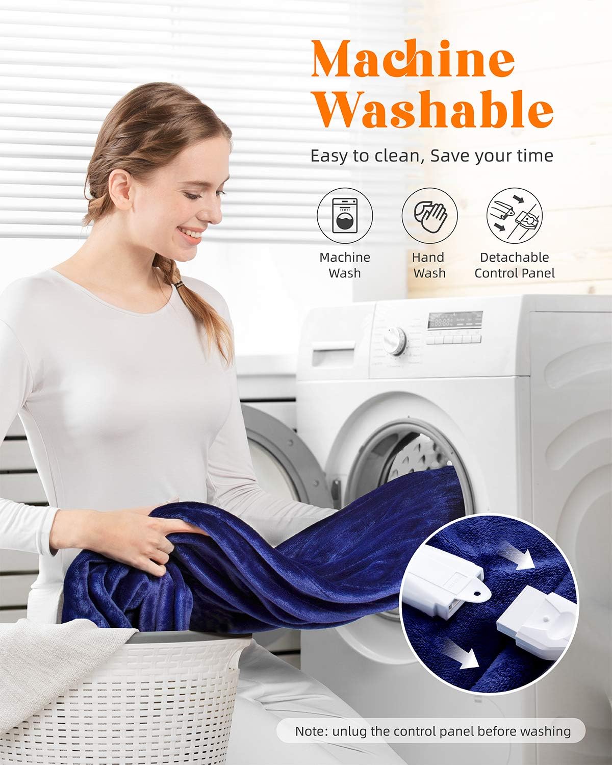 iTeknic Heated Blanket, Electric Blanket Throw 60"x 50", 10 Fast Heating Levels, 1/2/3 Hours Auto Off, ETL Certification, Machine Washable, Overheating Protection, Flannel Heating Blanket Home Office: Home & Kitchen
