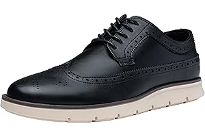 Jousen Mens Dress Shoes Oxfords Casual Retro Classic Comfortable Formal Derby Business Dress Shoes for Men