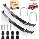 10L0L Golf Cart 4-Leaf Rear Leaf Spring Kit for Club Car DS 1982-up | OEM 1014675 102006501 1011149 1012618 1012324 1010974, Heavy Duty, Carbon Steel and Anti-rust, with Bushings Sleeves U-Bolts