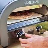 Statesman Electric Pizza Oven 12 Inch 2200W Digital Display 13 Inch Stone Grey view 4
