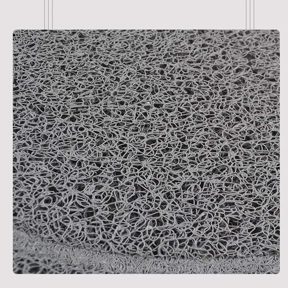 Pet Placemat PVC Wear-resistant Anti-slip Tablemat Pet Food Pad Puppy Feeding Mat for Puppy Dog Cat 40x30cm (Grey) - Image 4
