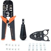 Paladin Tools Network Tool Bundle - Includes Modular Data Crimper, Cable Cutter/Stripper, Non-Impact Punchdown Tool, RJ45 Connectors, RJ11 Connectors