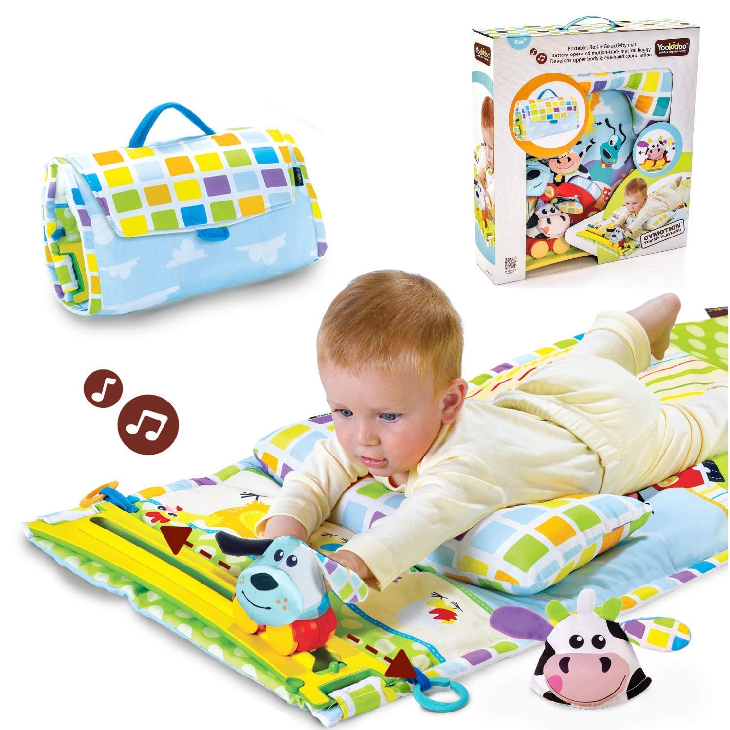interactive tummy time mat