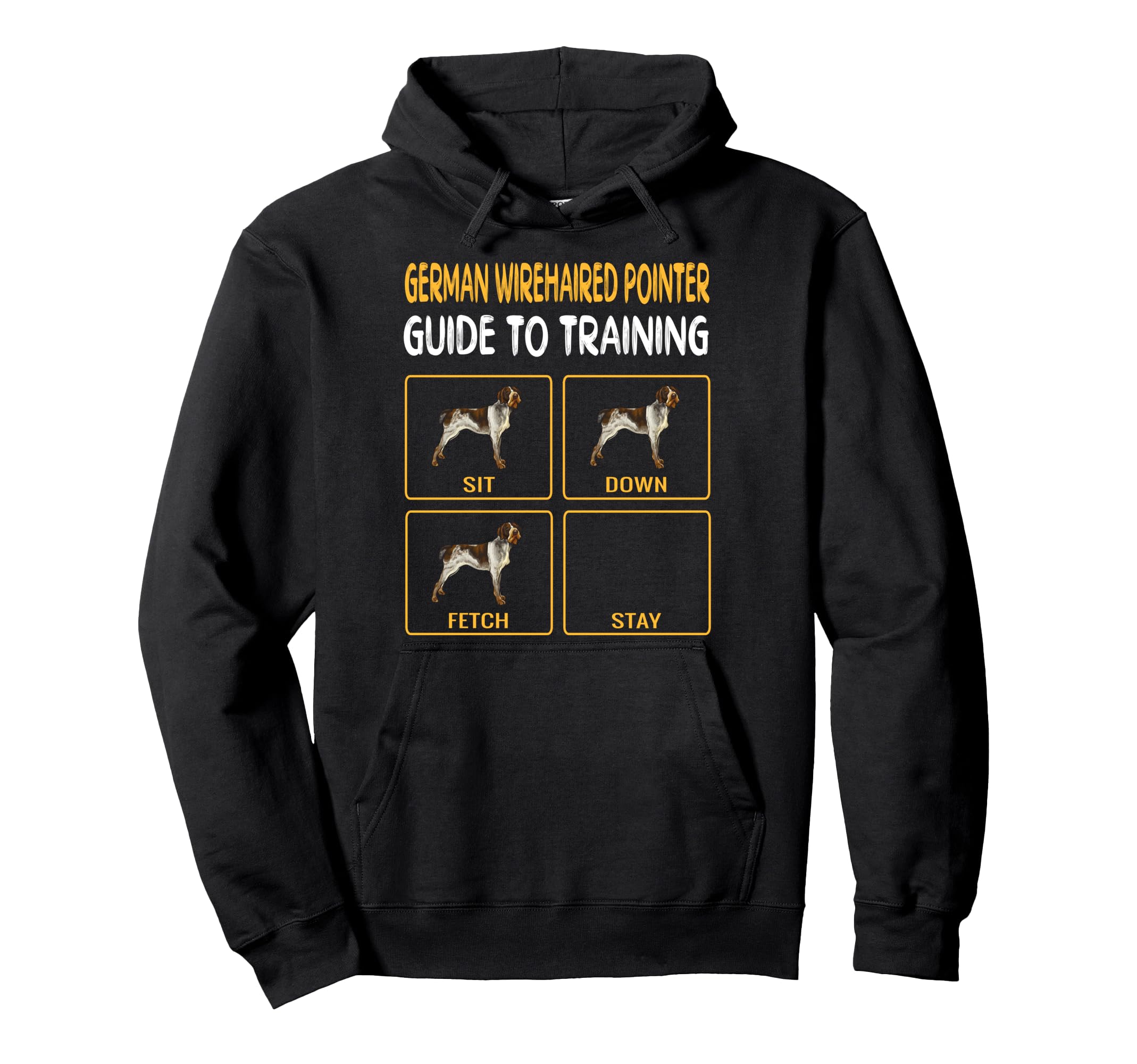 German Wirehaired Pointer Guide To Training Dog Obedience Pullover Hoodie