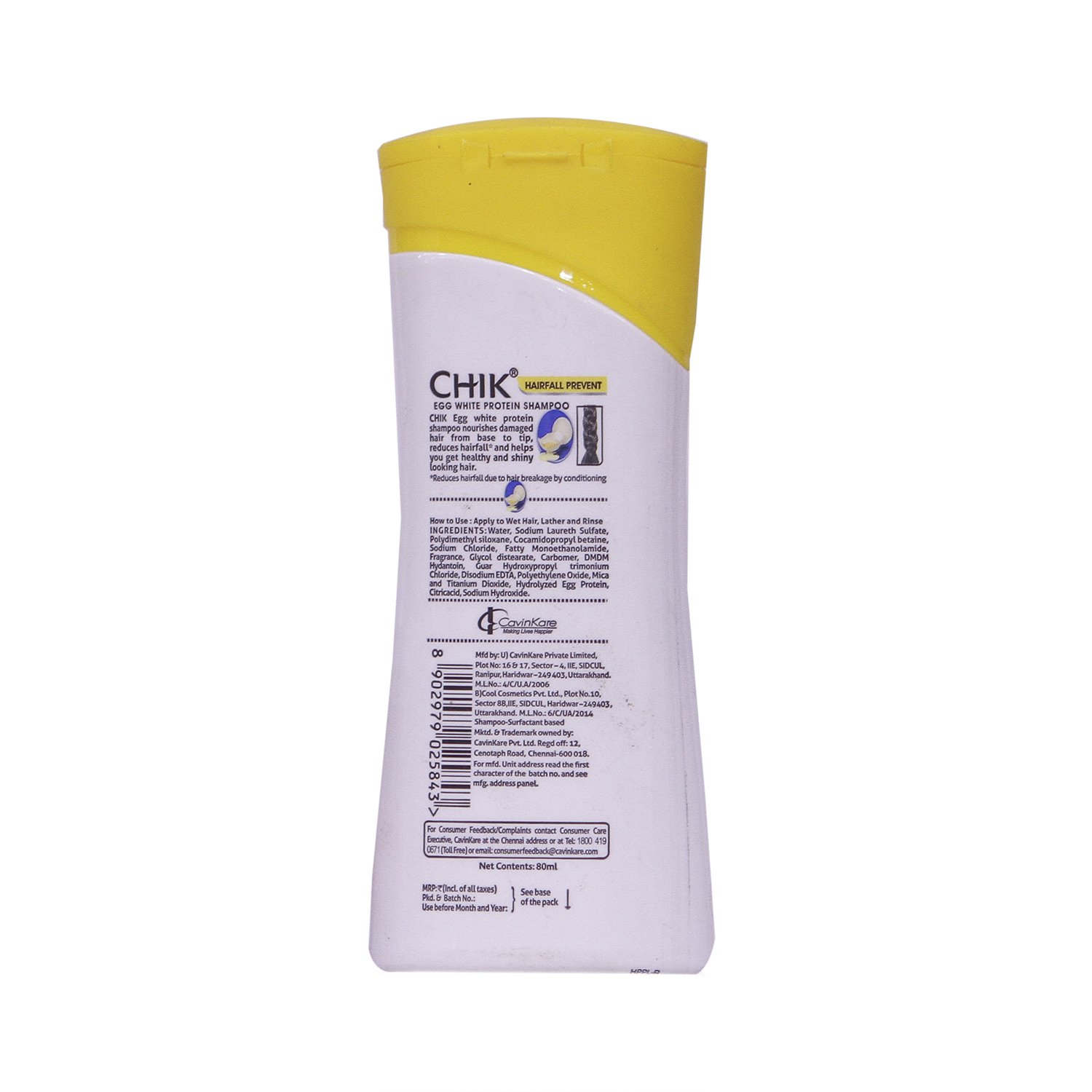 Buy Chik Shampoo Egg White Protein 80ml Bottle Online At Low