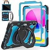 ROISKIN Case for iPad (A16) 11th Generation 11 Inch 2025, iPad 10th Generation Case 10.9" for Kids with Screen Protector,360 Kickstand & Handle,Shoulder Strap,Heavy Duty Military Grade Drop Protection