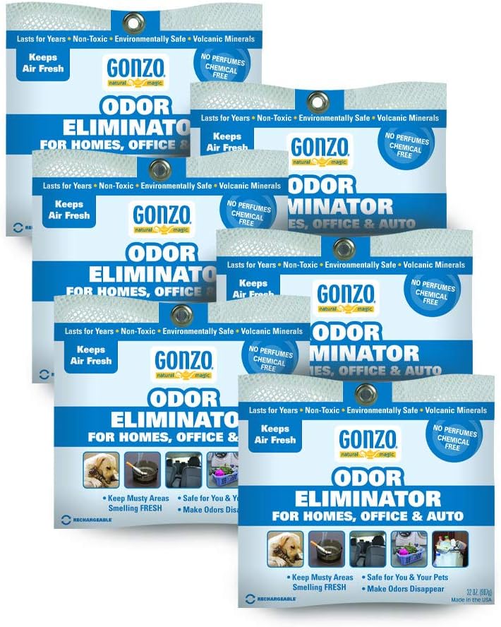 Gonzo Odor Eliminator Rocks for Homes, Office & Auto