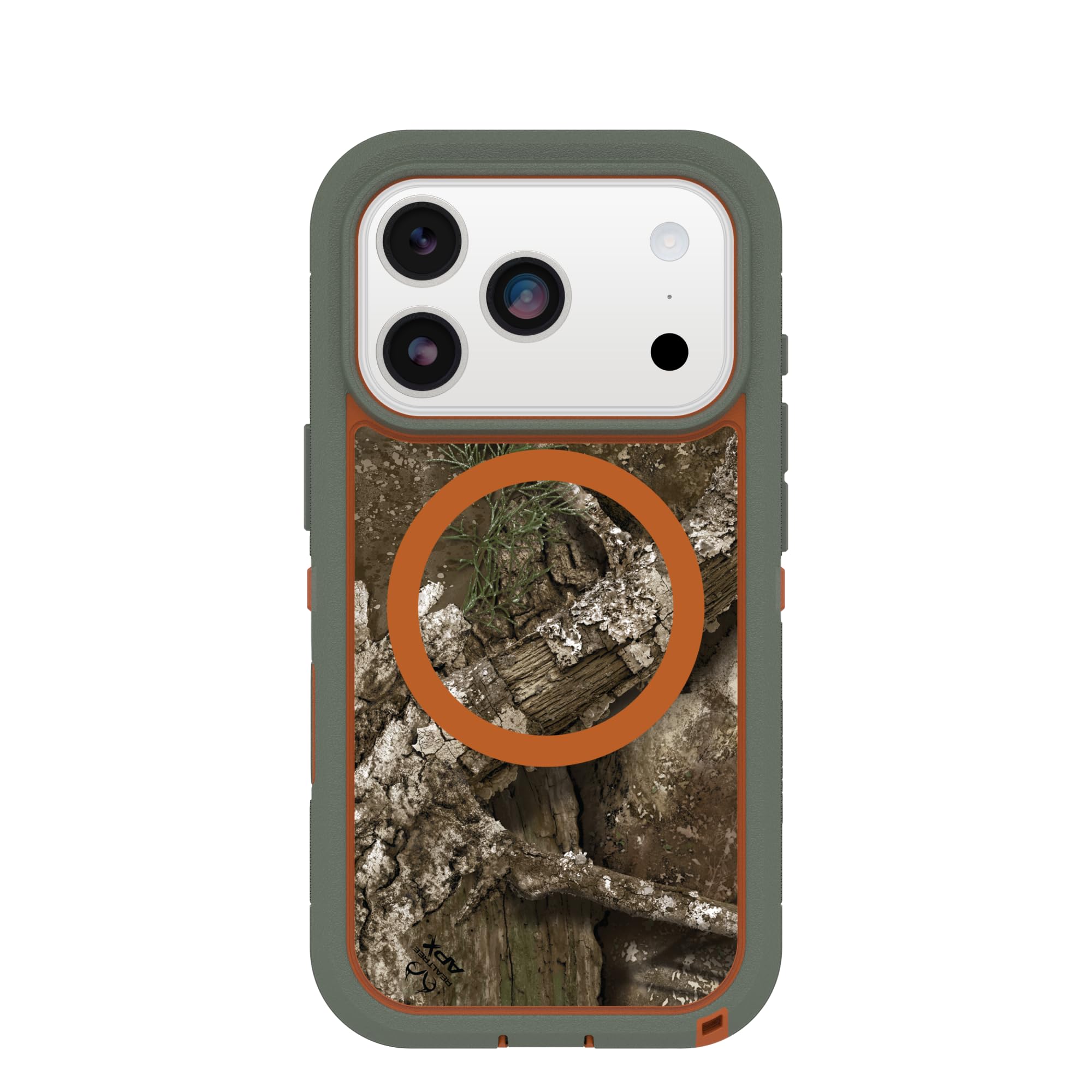 Photo 1 of OtterBox iPhone 17 Pro Defender Series Pro XT Clear Case - Realtree - Green Camo - Tough, Rugged & Durable iPhone Case, Snaps on MagSafe
