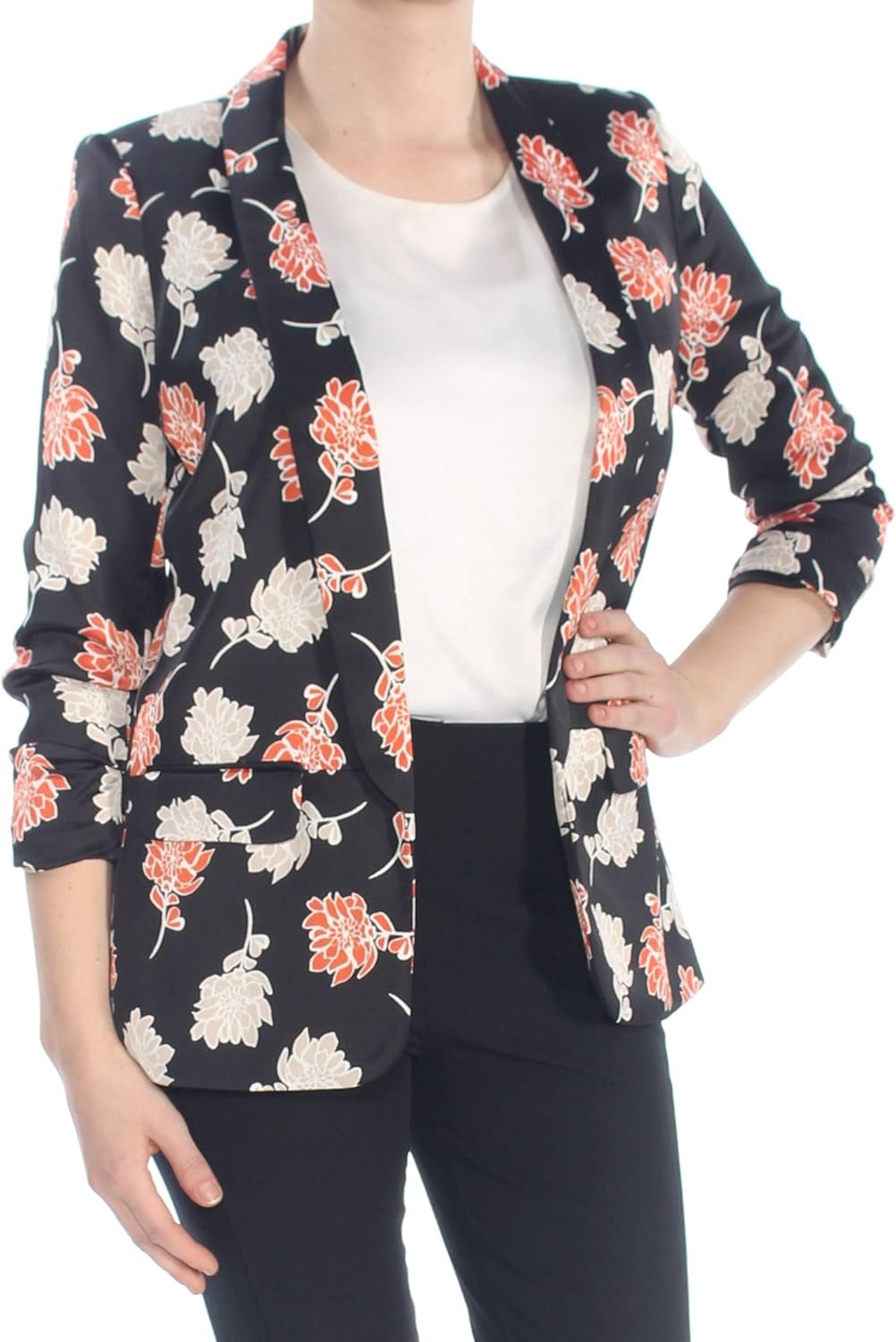 calvin klein floral blazer