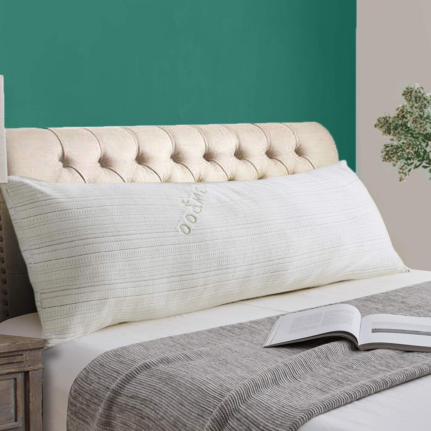 Cosybay Large Long Body Pillow for Adults and Pregnancy, Extra Luxury for Side Sleepers, Breathable Bamboo Cover: Home & Kitchen