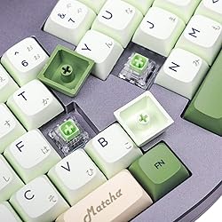 YMDK Matcha Dye Sub ZDA PBT Keycap Similar to XDA