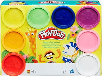 Play-Doh Rainbow Pack 8 Canisters 56 g Each Creative Play Starter Set
