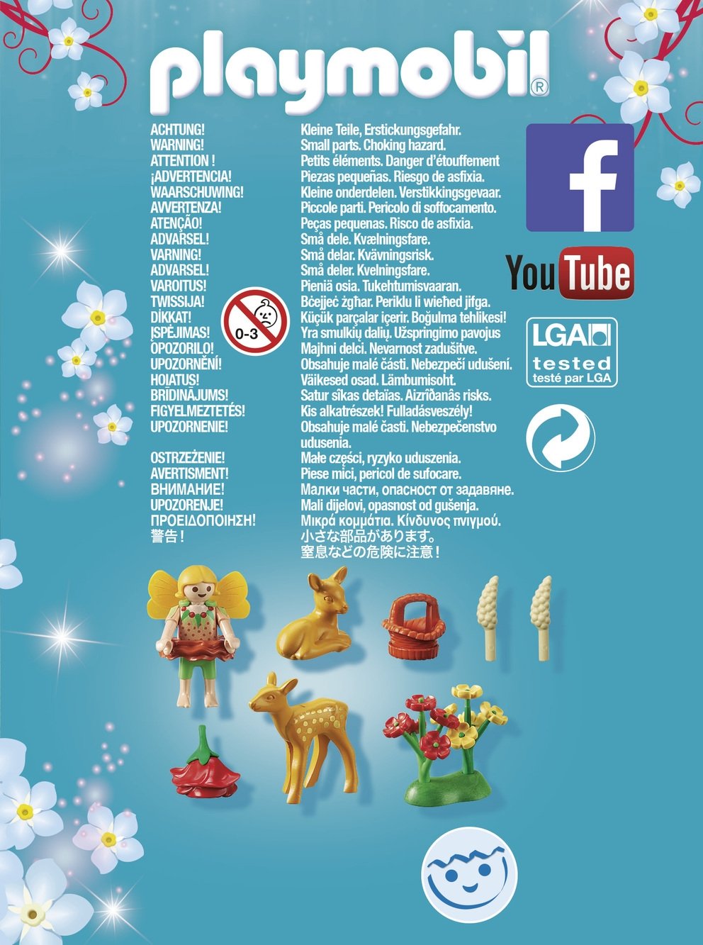 Playmobil 9141 Fairy Girl With Fawns Playset Multicolor