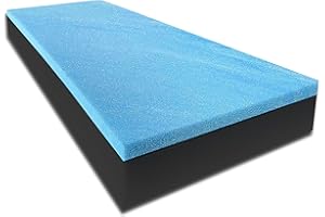 FoamTouch 6" Height x 30" Width x 75" Length Camper/RV bunk Mattress with Gel Memory Foam Over Charcoal Foam -No Cover