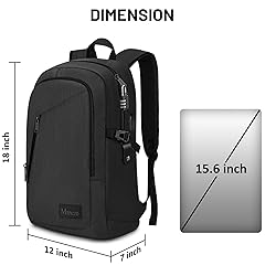 Mancro Business Travel Laptop Backpack, Anti Theft