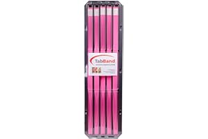 TabBand Max Premium Pet ID Collars - 20 Inch - 500 Count - Pink - Waterproof, Writable, Tear-Resistant Identification Bands with Easy Release for Vets, Shelters, and Boarding Facilities.